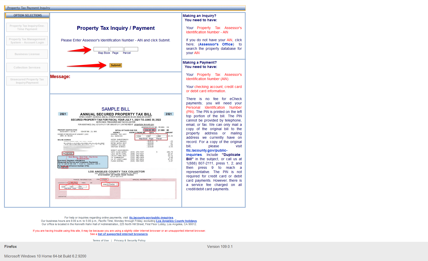 Los Angeles Assessor Parcel Number