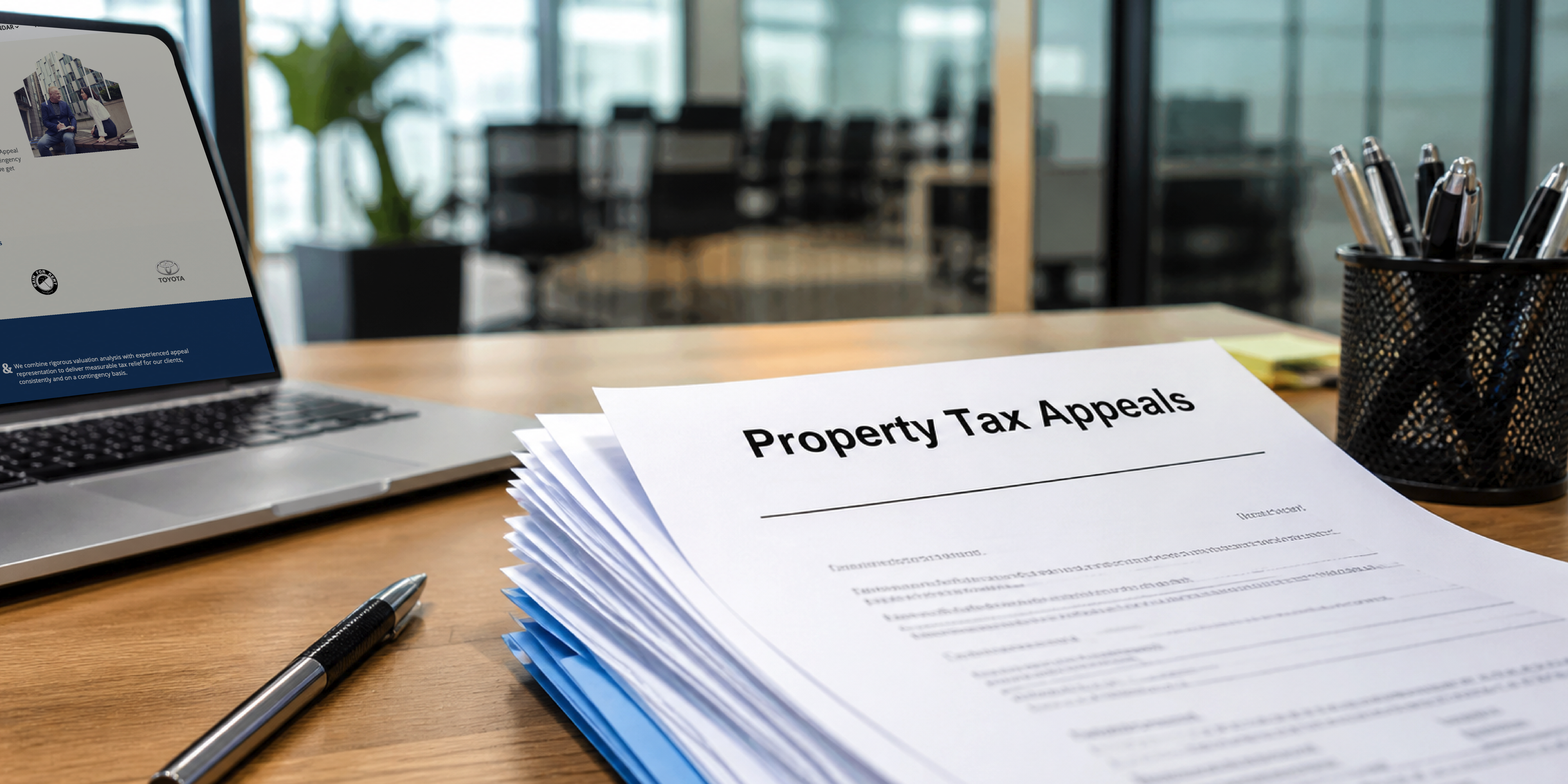 Diagram of the four evidence types used in California property tax appeals: comparable sales, income and expense data, cost approach, and property specific documentation